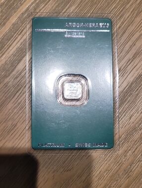Platinum Swiss Made 1 Gram Bullion Card - Green